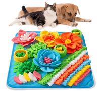 PANTIDE Non-slip Snuffle Mat for Dogs, Pets Slow Feeding Training Mat Interactive Feeding Game Puzzle Toys for Boredom, Stress Relief Mental Stimulation Treats for Small Medium Large Pets, 39x39cm