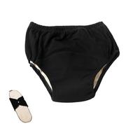 Panties for Incontinence Diapers for Women Heavy Absorbency,Cotton Comfort Care Incontinence Panties Leakproof Underwear Incontinence Reusable Washable Adult Cloth Diapers(Black,XXX-Large)