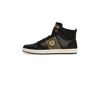 Pantofola 9D'oro Palermo Uomo Men's Mid Lace Up Trainer Trainers Black, UK 8