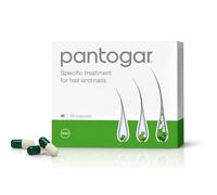 Pantogar Dietary Supplement Hair and Nail Support Original German Formula Packed in Egypt - 90 Capsules, One Month Supply