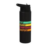 Pantomime Repeat Circus Performer Costume Men Women Children Stainless Steel Insulated Water Bottle