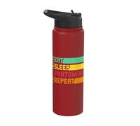 Pantomime Repeat Circus Performer Costume Men Women Children Stainless Steel Insulated Water Bottle