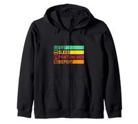 Pantomime Repeat Circus Performer Costume Men Women Children Zip Hoodie
