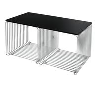 Panton Wire Cube Side table / Coffee Table Montana QUICK SHIP - 6161T+VPTW2 MDF schwarz