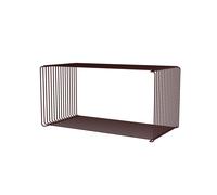 Panton Wire Extended Shelf 07-Black Red 70 cm x 34.8 cm