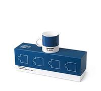 Pantone 101042020 Espresso Cups Set of 4 Pcs + Gift Box, Classic Blue 19-4052 COY20, Porcelain, 120 milliliters
