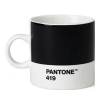 Pantone Copenhagen Design Espresso Cup with Handle, Small Coffee Cup, fine China (Ceramic), 120 ml / 4.2 fl. oz. Black