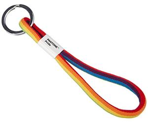 Pantone Designer Lanyard Key Chain Short Key Chain for Wrist, Robust and Colourful, Pride Colors, Nylon, Short, 18617