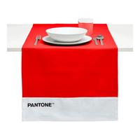 Pantone Modern Table Runner 100% Cotton 220g Soft and Durable Table Cloth Ideal for Kitchen Accessories and Fabric Placemats, 45 x 145 cm, Red