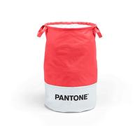 Pantone™ - Multi-purpose Round Foldable Waterproof Space Saving Storage Basket with Handles and Drawstring for Toys or Linen - 36 x 60 cm, Pink