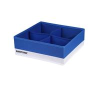 Pantone™ Space-Saving Wardrobe and Drawer Organizer, 2 Pieces, 4 Compartments Linen Accessories, Drawer Organizer Bathroom Bedroom Storage Organizer, Wardrobe and Drawers Foldable 28 x 28 x 10 cm,