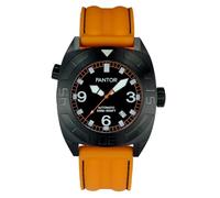 Pantor Seal Dive Watch 500m Pro Diver Watches for Men with Helium Valve Sapphire Crystal and Rotating Bezel, Orange, Sport Watch