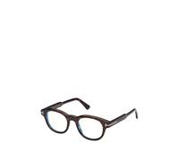 TOM FORD FT6121-B 052 Man Optical frames Acetate Havana Round Normal