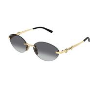 Gucci GG2051S 002 Woman Sunglasses Metal Gold Grey Round
