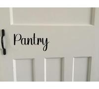 Pantry Décor Home Door Sign Stickers - Waterproof Vinyl Decal - House Gifts - Black Wall Art - Decorative Accessory