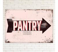 PANTRY KITCHEN VINTAGE Retro Metal Sign Man Cave Bar Pub Plaque Party Gift