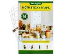 Pantry Moth Traps 12 PCS Moth Killer Moth Repellent Moths Moth Killer Papers Moth Traps Sticky Suitable for Kitchen, Pantry, Restaurant