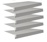 Pantry Wire Rack Covers 47x9x2in PVC Shelf Protector with Acrylic Clips for Schools markets Restaurants & Home Renovat White Wire Shelf nizat Solut