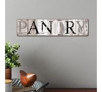 Pantry Wooden Plaque Positive Quotes Lettering Words Wooden Hanging Sign Rustic Farmhouse Home Decor Personalized Door Sign Wooden Wall Decor 4x18in