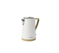 PantryPro 1.7L 1500W Rapid-Boil Electric Kettle - Stainless Steel Interior - Auto Shut-Off, Boil-Dry Protection, LED Indicator, Wide Opening - Cream White