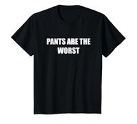 Pants are The Worst T-Shirt, Kids, Black, 3 Years