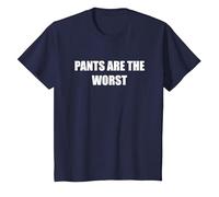 Pants are The Worst T-Shirt, Kids, Navy, 8 Years