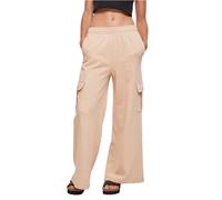 Pants cargo high waist wide leg flare Urban Classics Terry Beige S