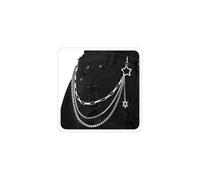 Pants Chain Wallet Chain Punk Chain Hip Hop Butterfly Lock Charm Jeans Chains Rock Chains for Women Men Hipster Women Fashion Trendy Waist Pants Chain Jewelry Clothing Accessories, 60cm, Crystal