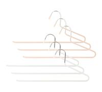 Pants Hanger Closet Organizer Open Ended Steel Multipurpose 6pcs