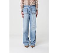 Pants JUST CAVALLI Woman color Blue - Size: 25 - female