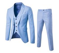 Pants Slim Party 3 Piece Men’s Vest R Business Wedding Suit Suit Men's Coats Designer Pant Suites for Women Sky Blue
