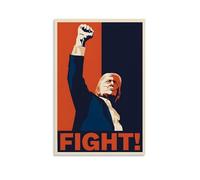 PANTTING Conard Trump Fight Posters Aesthetic Canvas Wall Art Print Home Decor for Bedroom Living Room08x12inch(20x30cm) Unframe-style