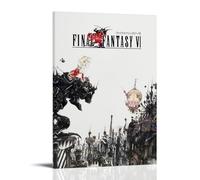 PANTTING Final Fantasy 6 Posters Aesthetic Canvas Wall Art Print Home Decor for Bedroom Living Room08x12inch(20x30cm) Frame-style