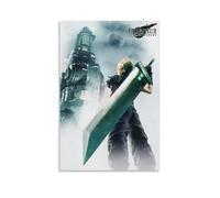 PANTTING Final Fantasy 7 Posters Aesthetic Canvas Wall Art Print Home Decor for Bedroom Living Room12x18inch(30x45cm) Unframe-style
