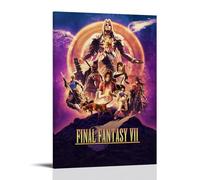 PANTTING Final Fantasy Posters Aesthetic Canvas Wall Art Print Home Decor for Bedroom Living Room12x18inch(30x45cm) Frame-style