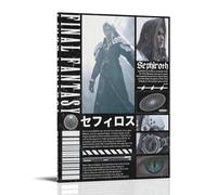 PANTTING Final Fantasy Sephiroth Posters Aesthetic Canvas Wall Art Print Home Decor for Bedroom Living Room08x12inch(20x30cm) Frame-style
