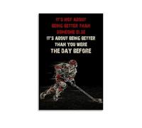 PANTTING Ice Ice Hockey Famous Quotes And Proverbs Posters Aesthetic Canvas Wall Art Print Home Decor for Bedroom Living Room12x18inch(30x45cm) Unframe-style