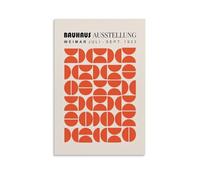 PANTTING Vintage Bauhaus Poster Orange Beige 1923 Posters Aesthetic Canvas Wall Art Print Home Decor for Bedroom Living Room16x24inch(40x60cm) Unframe-style