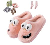 Pantuflas Con Boca, Big Eyes Dog Pillow Slipper for Women Men, Cartoon 3D Cloud Slippers with Non-Slip Thick Sole for Summer Winter (g,6)
