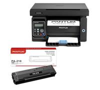 PANTUM M6500NW Multifunction Laser Printer, Wireless Mono A4 Printer with USB, Ethernet, 22ppm PA-210 Original Toner Cartridge 1600 Pages
