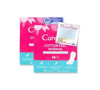 Panty Liners Cotton Unscented | Breathable Pantyliners with Cotton Extract | Soft Touch Cover | Pack of 2X 56 (112 Pantyliners)