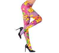 Pantyhose Flower Power 2Cols Asstd Accessory for Lingerie Fancy Dress