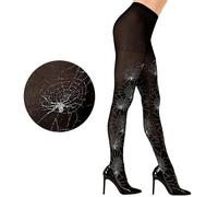 Pantyhose Spiderweb Glitter Silver Accessory for Halloween Fancy Dress