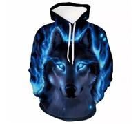 PANVER Men Sweatshirt Men Fashion Casual Hoodies Men 3D Digital Printing Long Sleeve Sweatshirt Men Youth Personality Trend Hoodie AA-08 M