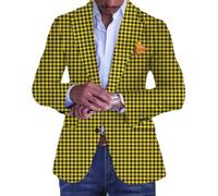 PANVER Men'S Blazer Men Banquet Temperament Trend Longsleeve Suit Men Business Casual Comfortable Suit Jacket Men Slim Fit Lapels Fashion Suit A-01 XL