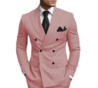 PANVER Men'S Blazer Men Business Casual Comfortable Suit Jacket Men Banquet Temperament Trend Longsleeve Suit Men Slim Fit Lapels Fashion Suit A-07 L