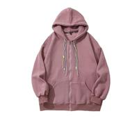 PANVER Men'S Hoodies Sport Casual Fashion Zipper Placket Sports Jacket Classic All-Match Solid Color Long-Sleeved Sweatshirt E-Purple M