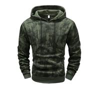 PANVER Men'S Sweatshirt Kangaroo Pocket Classic Solid Color Long-Sleeved Sweatshirts Lightweight Fashion Sport Casual Hooded Pullover G-Army Green XXL