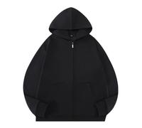 PANVER Men'S Sweatshirt Lightweight Fashion Sport Casual Hooded Pullover Classic Kangaroo Pocket Solid Color Long-Sleeved Sweatshirts I-Black XXL