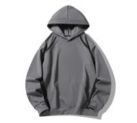 PANVER Men'S Sweatshirt Lightweight Fashion Sport Casual Hooded Pullover Kangaroo Pocket Classic All-Match Long-Sleeved Sweatshirts C-Dark Grey XXL